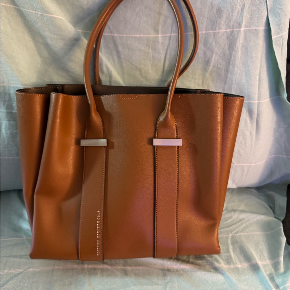 Kenneth Cole Reaction Tan Faux leather Tote